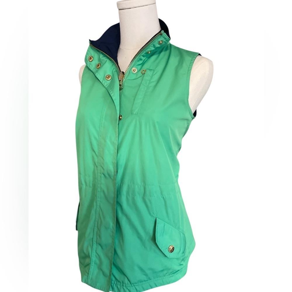 Ralph Lauren Reversible Green and Navy Women's Vest - Picture 3 of 14